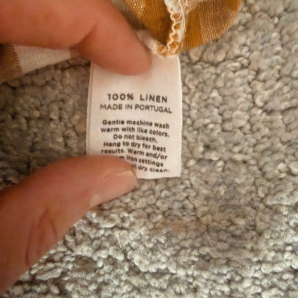 Morrow Soft Goods 100% Linen Esme Plaid Shirt and Shorts Set size Small - Picture 7 of 9